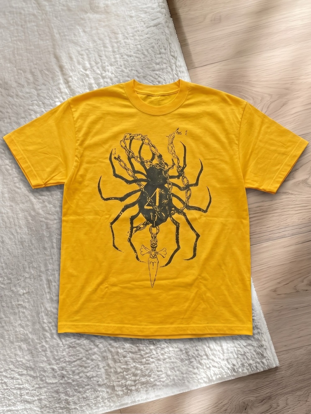 Anime Spider & Chain Graphic Tee - Gildan Heavy Cotton